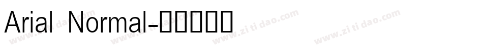 Arial Normal字体转换